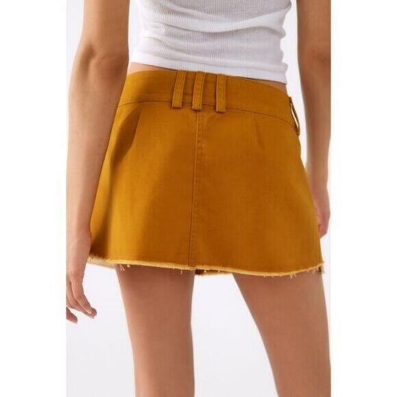 BDG Urban Outfitters Sydney Pleated Brun Mini Skirt Size XS - Picture 3 of 8